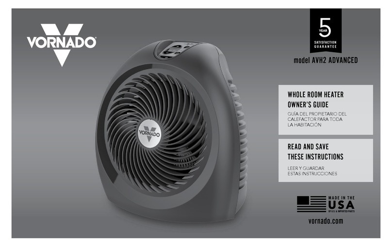 Vornado AVH2 ADVANCED owner's guide