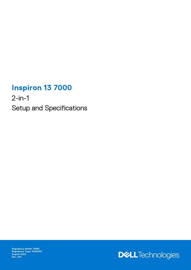 Dell Inspiron 13 7000 Series Operation and maintenance manual