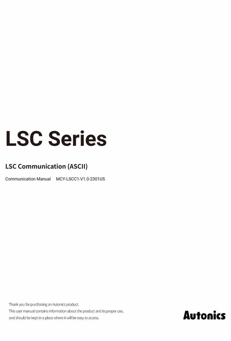 Autonics LSC Series Use and care manual