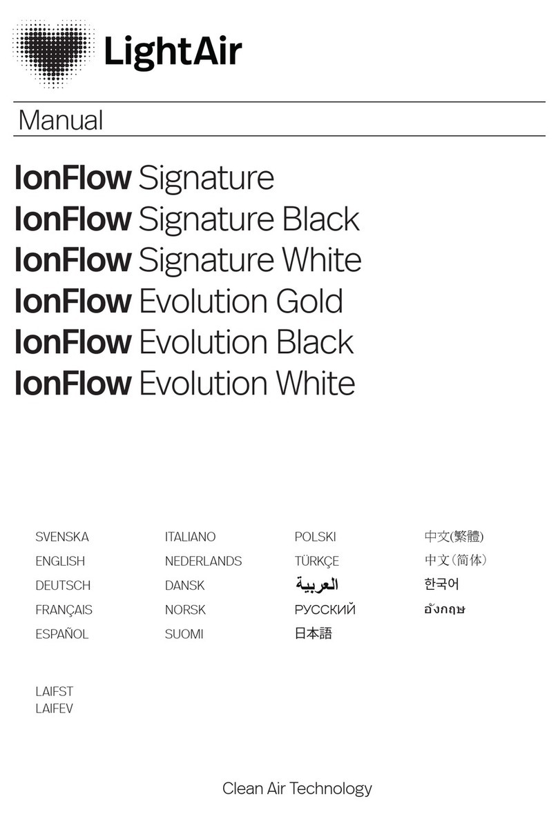 Lightair IonFlow Signature Black User manual