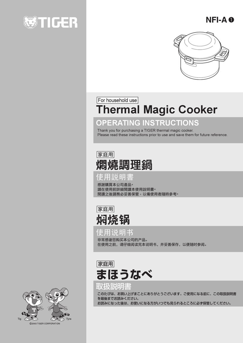Tiger NFI-A600 User manual