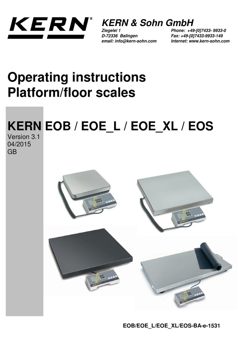KERN EOE-XL Series User manual KERN EOE-XL Series User manual