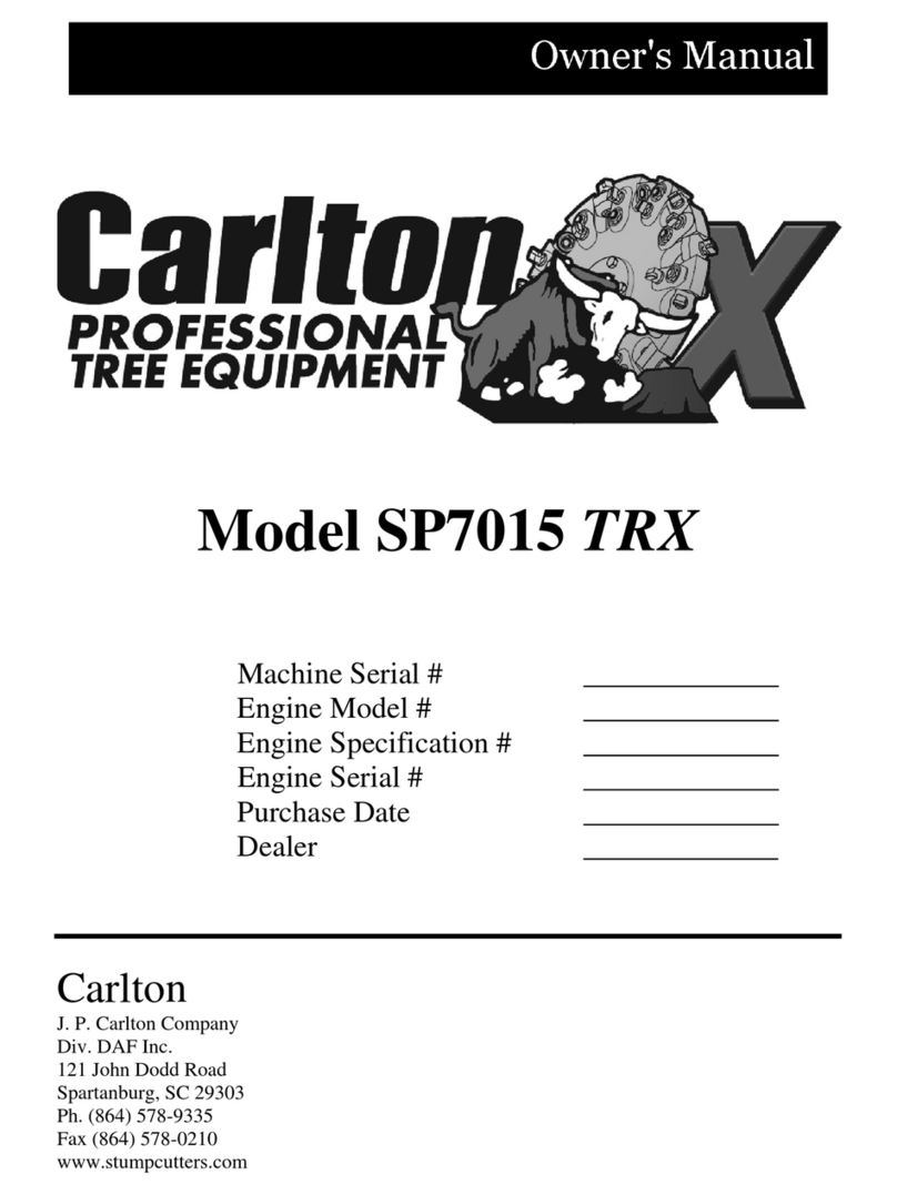 Carlton SP7015 TRX owner's manual