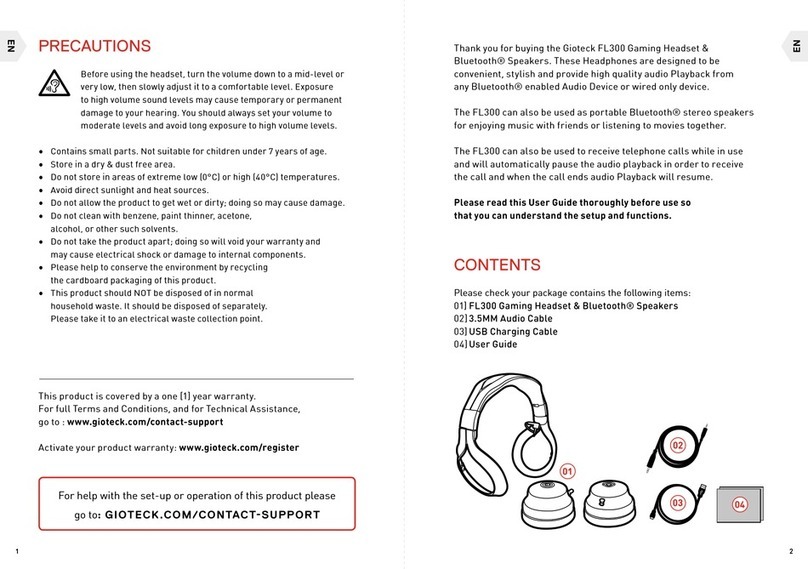 Gioteck FL300 user manual