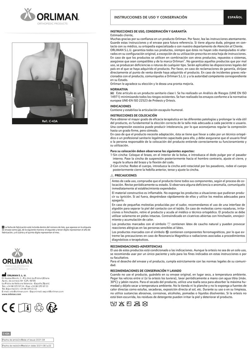 Orliman C-43A Operation instructions