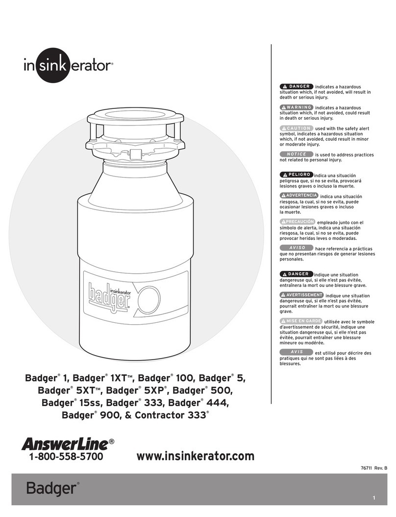 InSinkErator Badger1 User manual