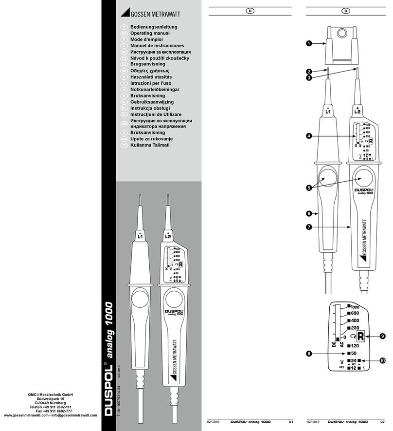 Gossen MetraWatt M611D operating instructions