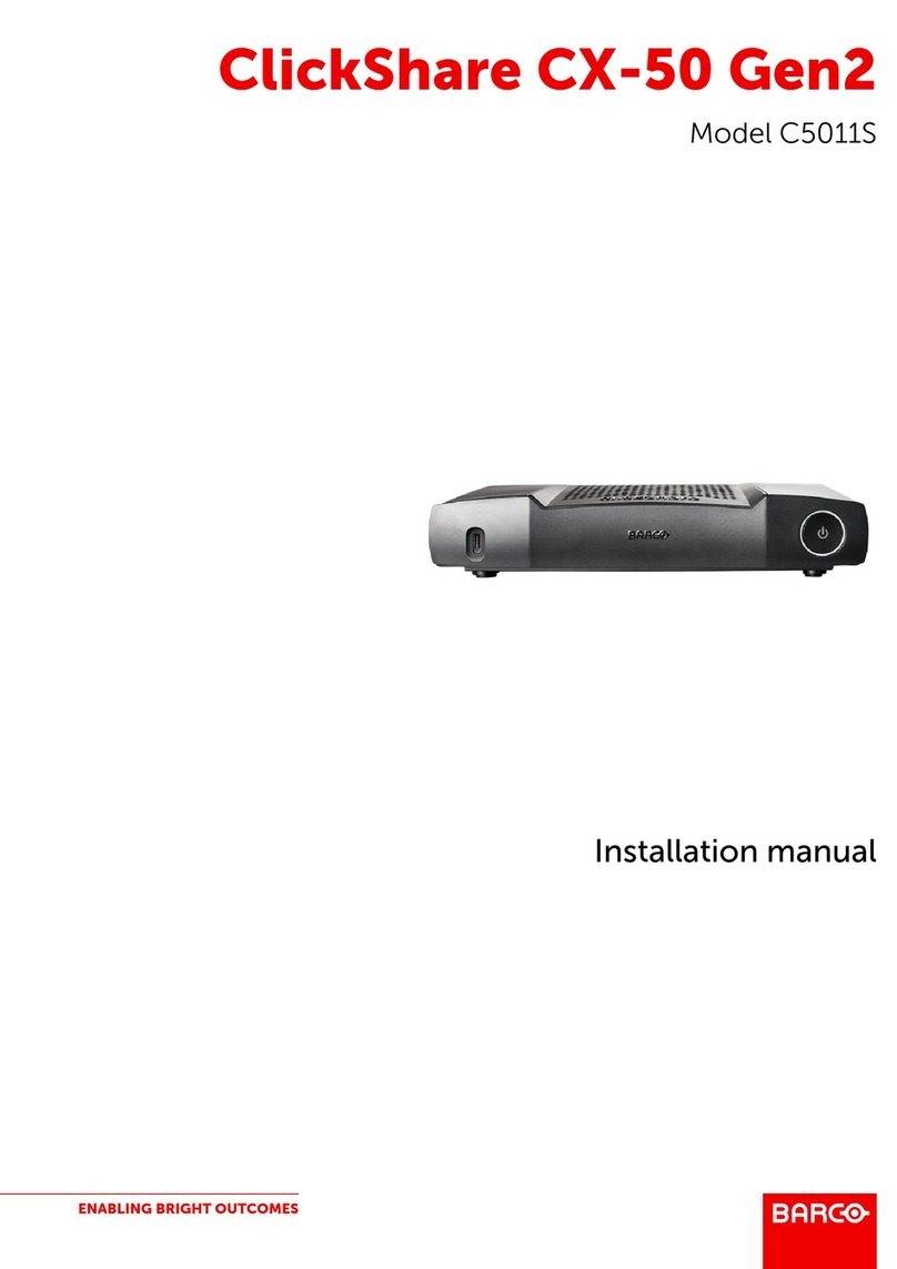 Barco C5011S installation manual