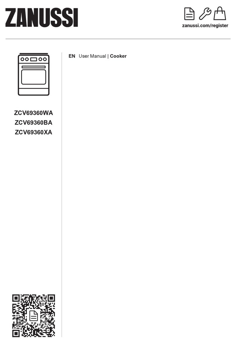 Zanussi ZCV69360BA User manual