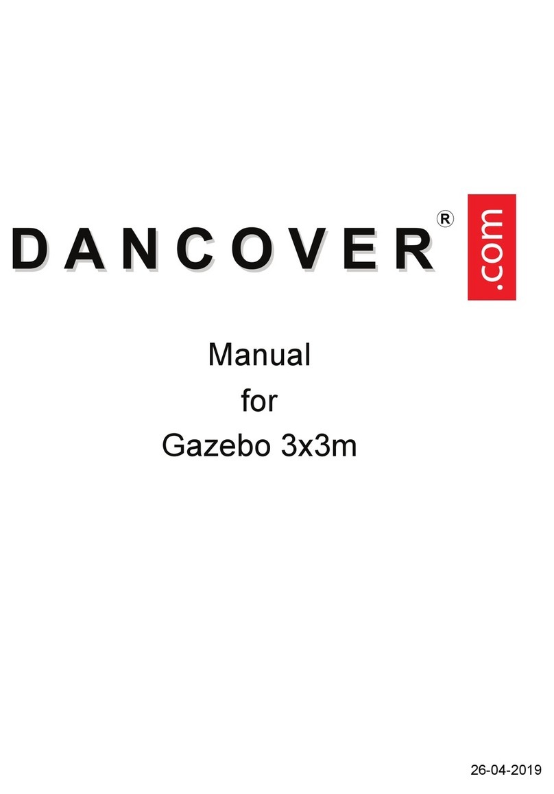 Dancover Gazebo San Pablo 3x3m User manual Dancover Gazebo San Pablo 3x3m User manual