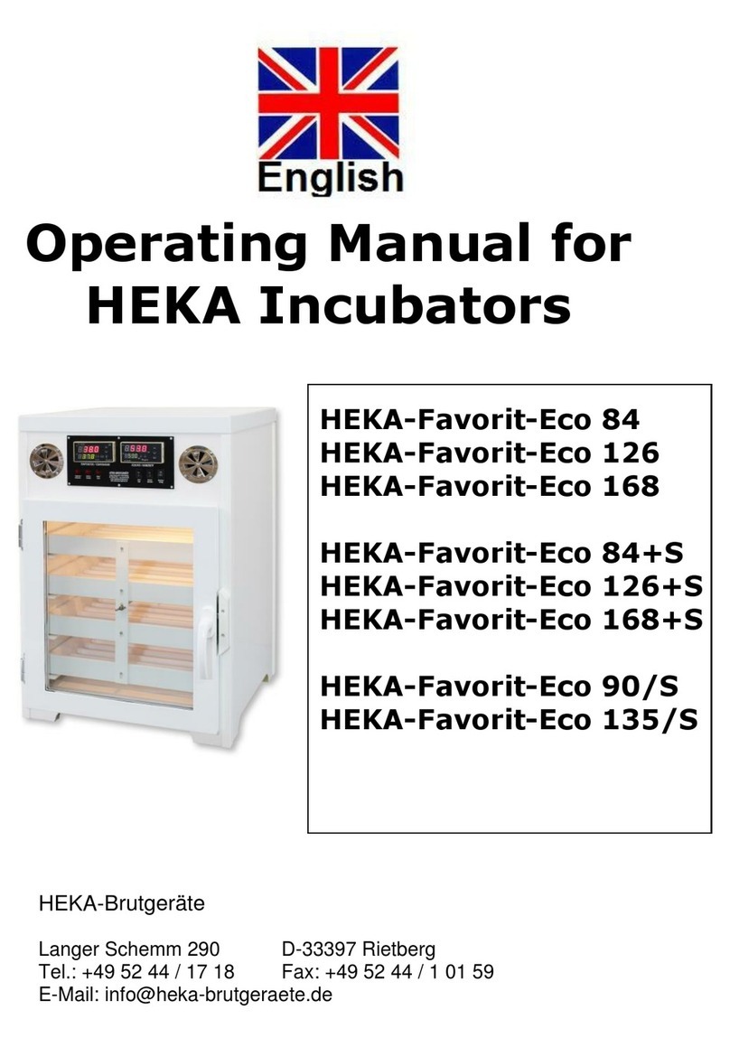 HEKA Favorit-Eco 84 operating manual
