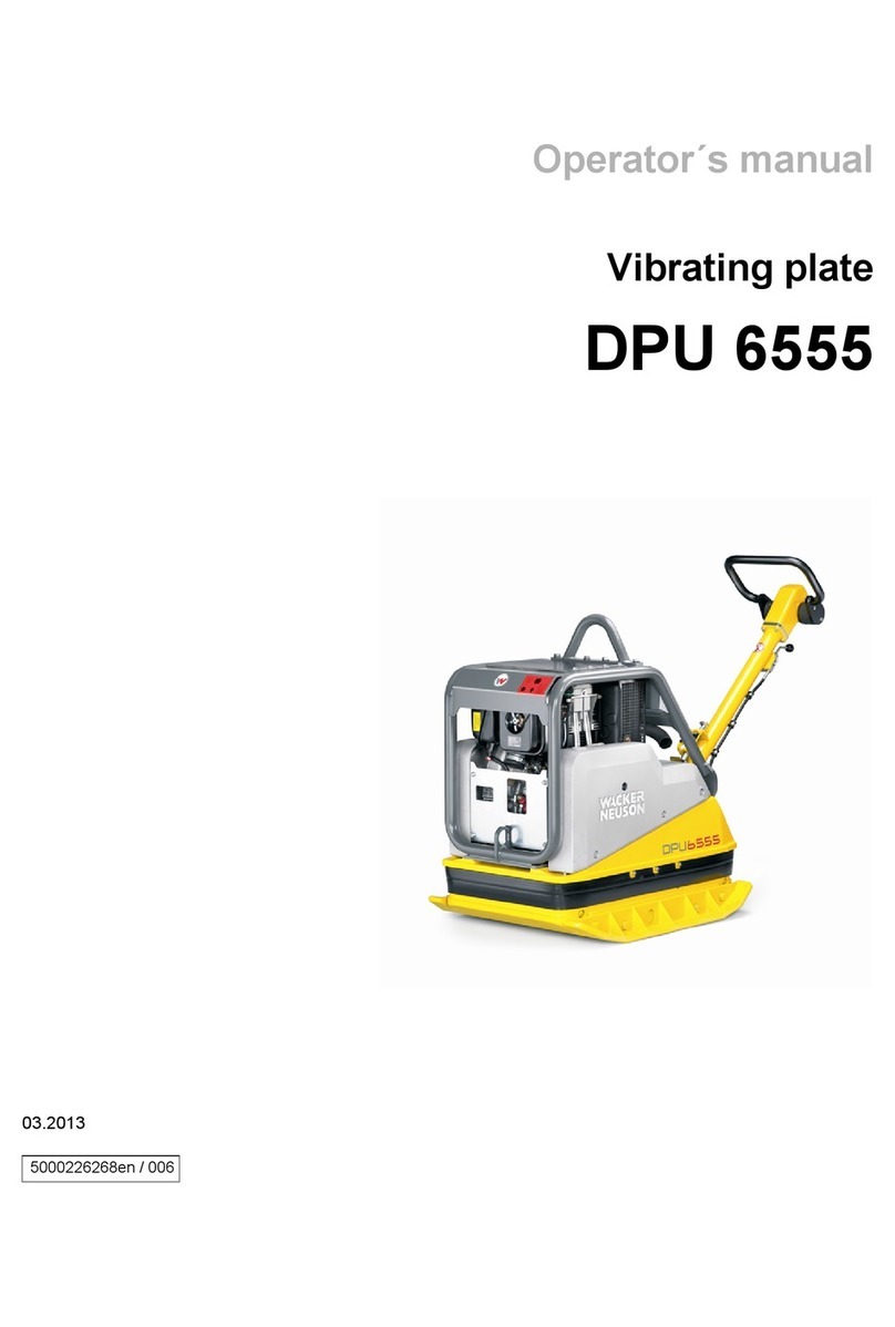 Wacker Neuson DPU 6555 Operator's manual