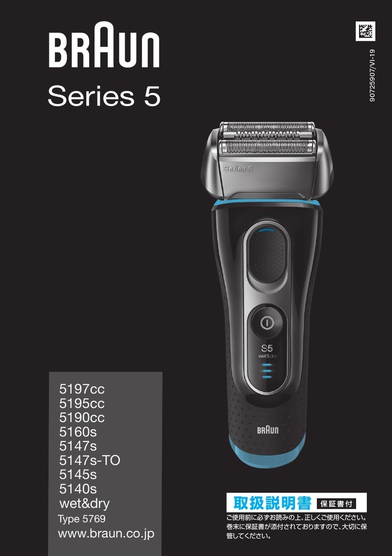 Braun wet&dry 5147s-TO manual