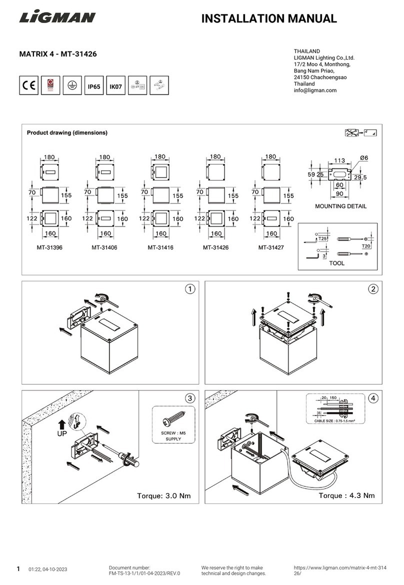 LIGMAN MATRIX 4 installation manual