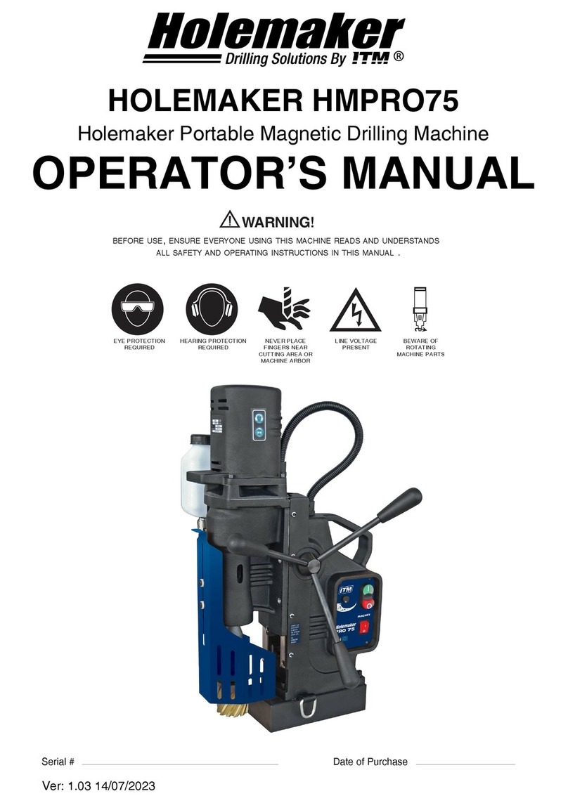 HOLEMAKER HMPRO75 User manual