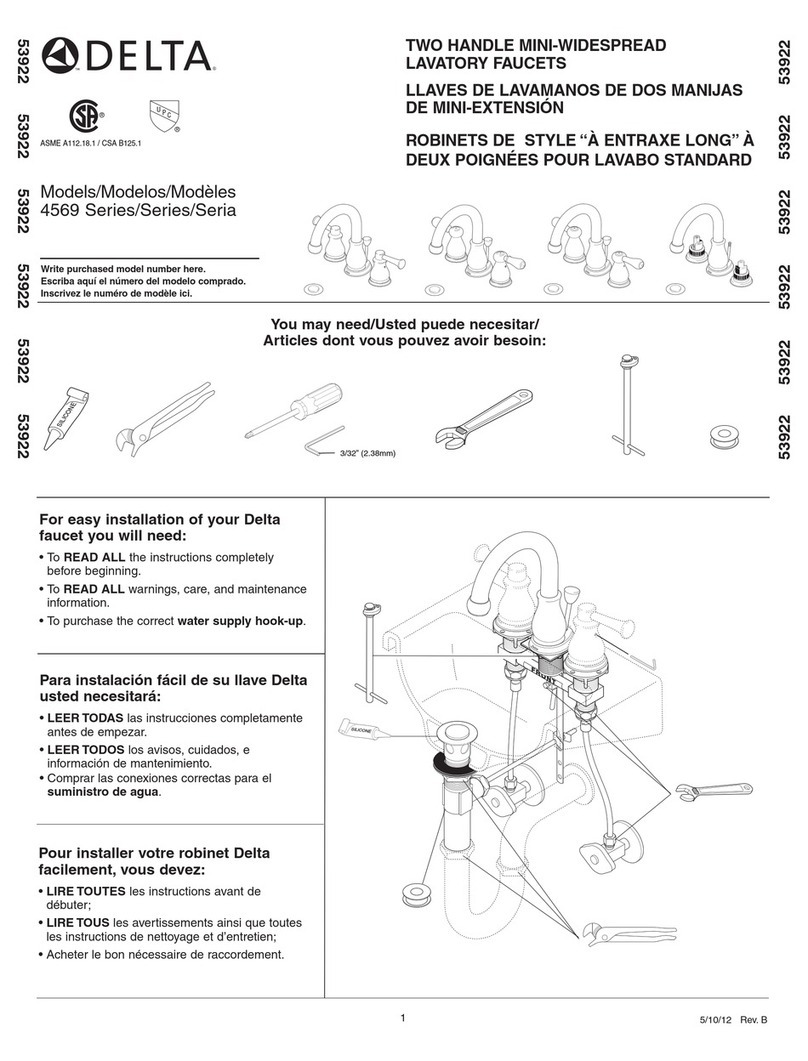 Delta Orleans 4569 Series User manual
