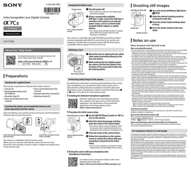 Sony Alpha 7C II User guide