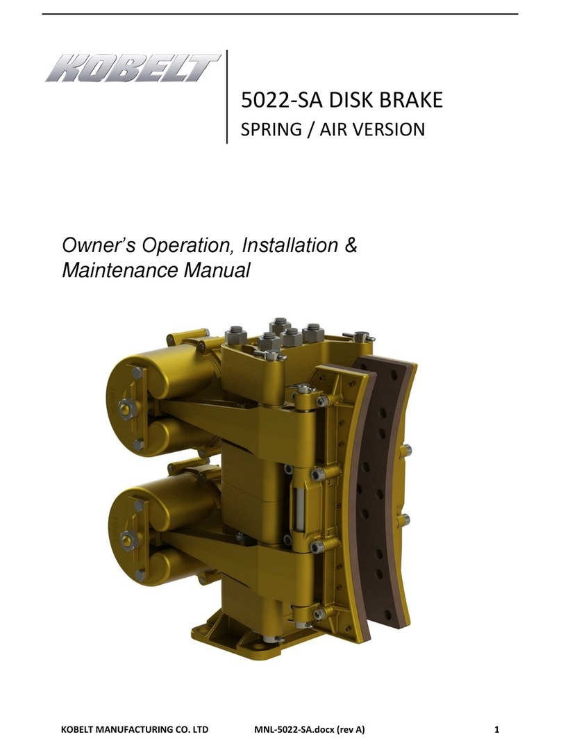 Kobelt 5022-SA Owner's Operation, Installation & Maintenance Manual