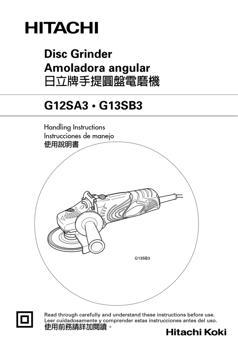 Hitachi Koki G12SA3 Handling instructions