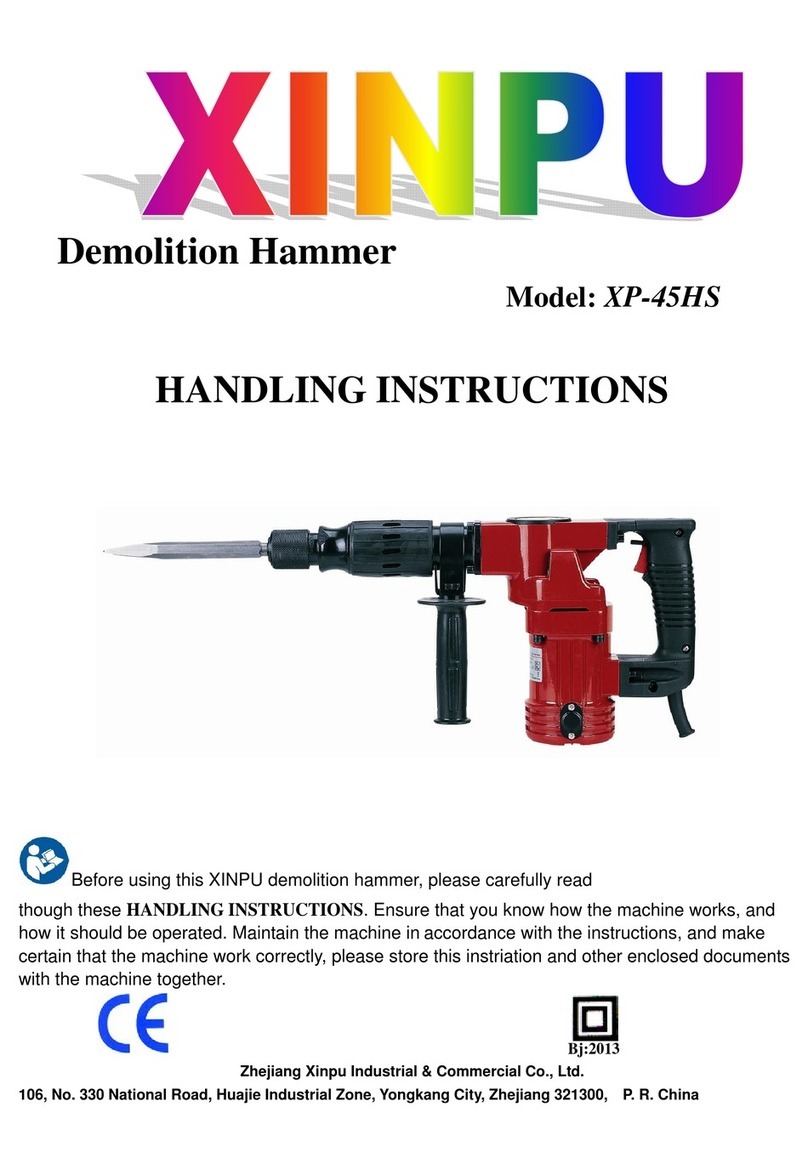 Xinpu XP-45HS Handling instructions