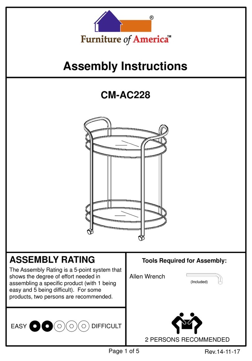 Furniture of America CM-AC228 Assembly instructions