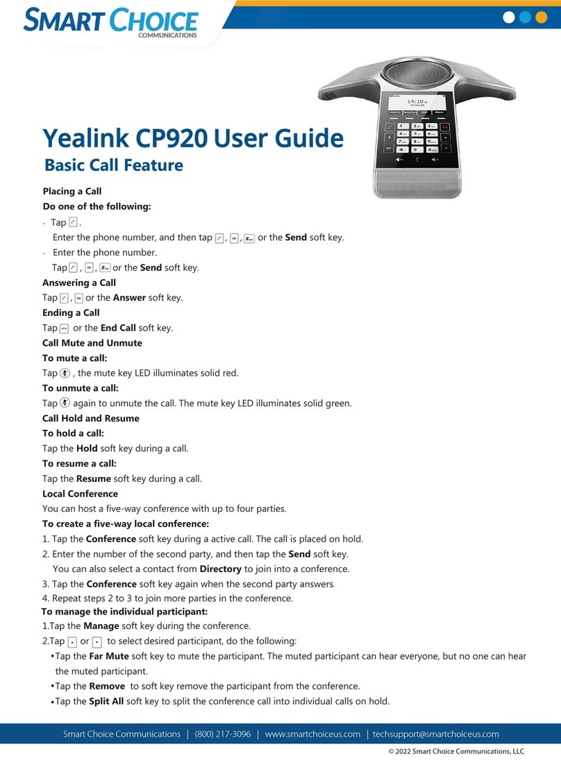 Yealink CP920 User manual
