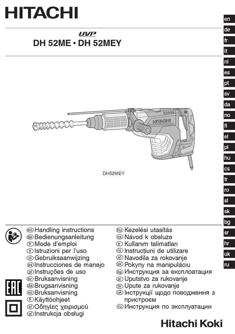 Hitachi DH 52ME User manual