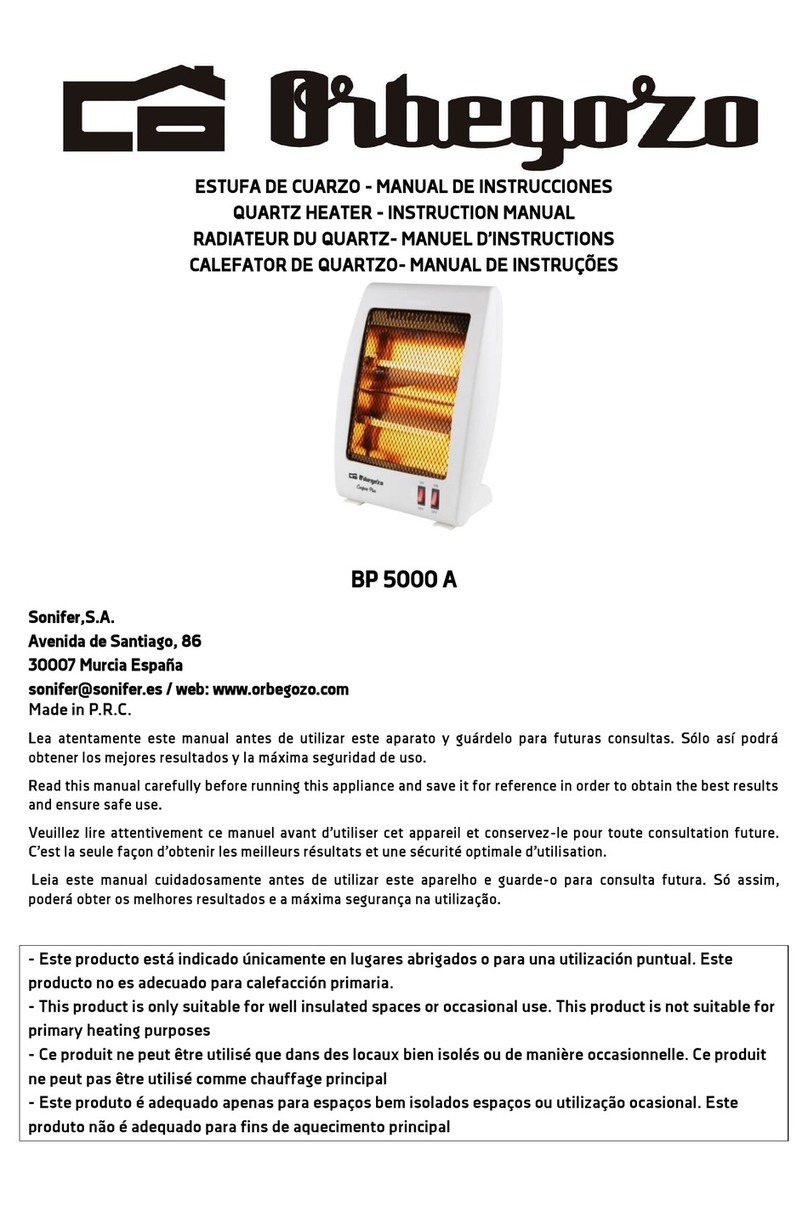 Orbegozo BP 5000 A instruction manual