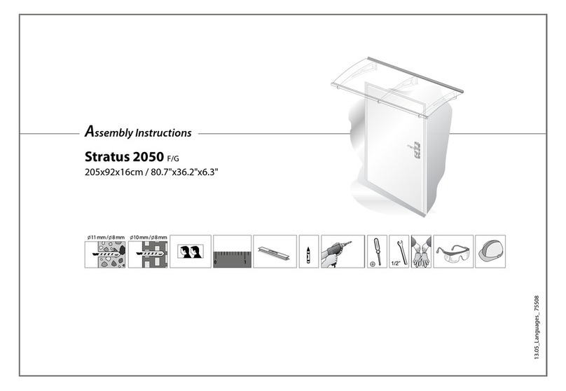 Palram Stratus 2050 F Assembly instructions