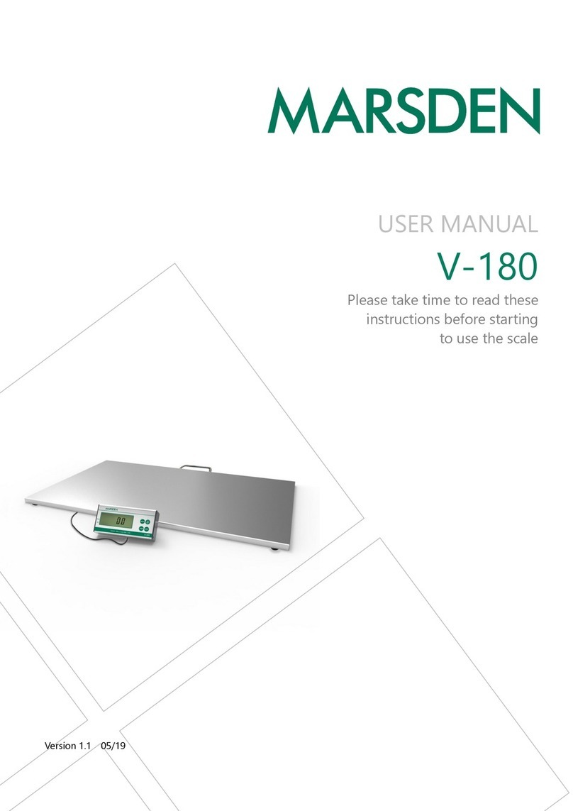 marsden V-180 User manual marsden V-180 User manual