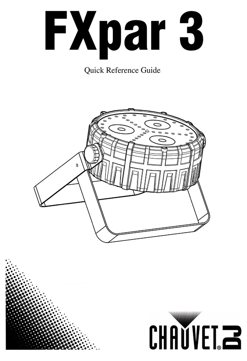 Chauvet FXpar 3 Quick reference guide