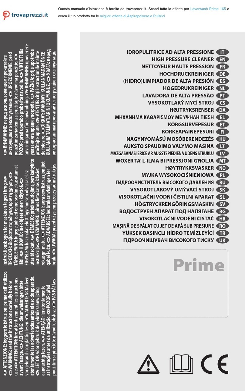 Lavorwash Prime 165 Assembly instructions