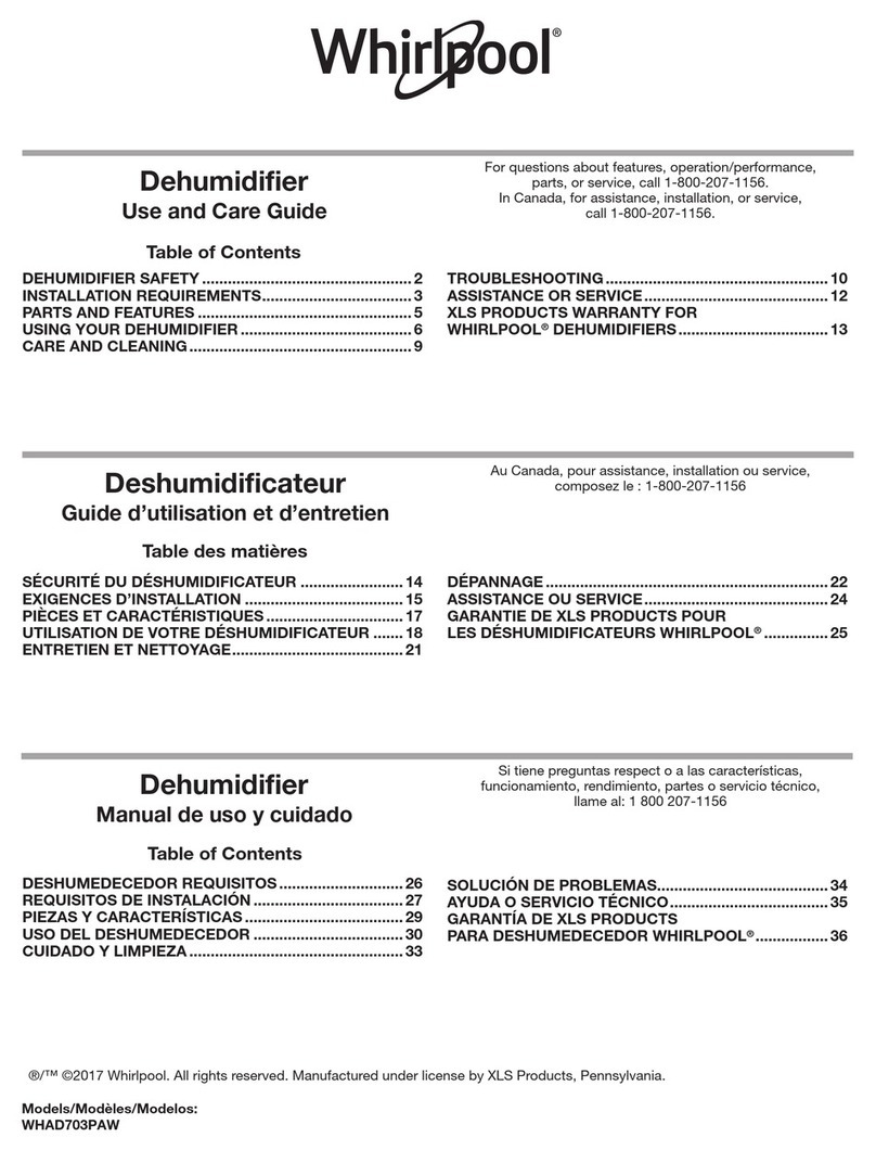 Whirlpool WHAD703PAW Use and care guide