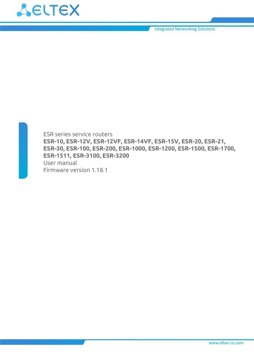 ELTEX ESR-15V User manual
