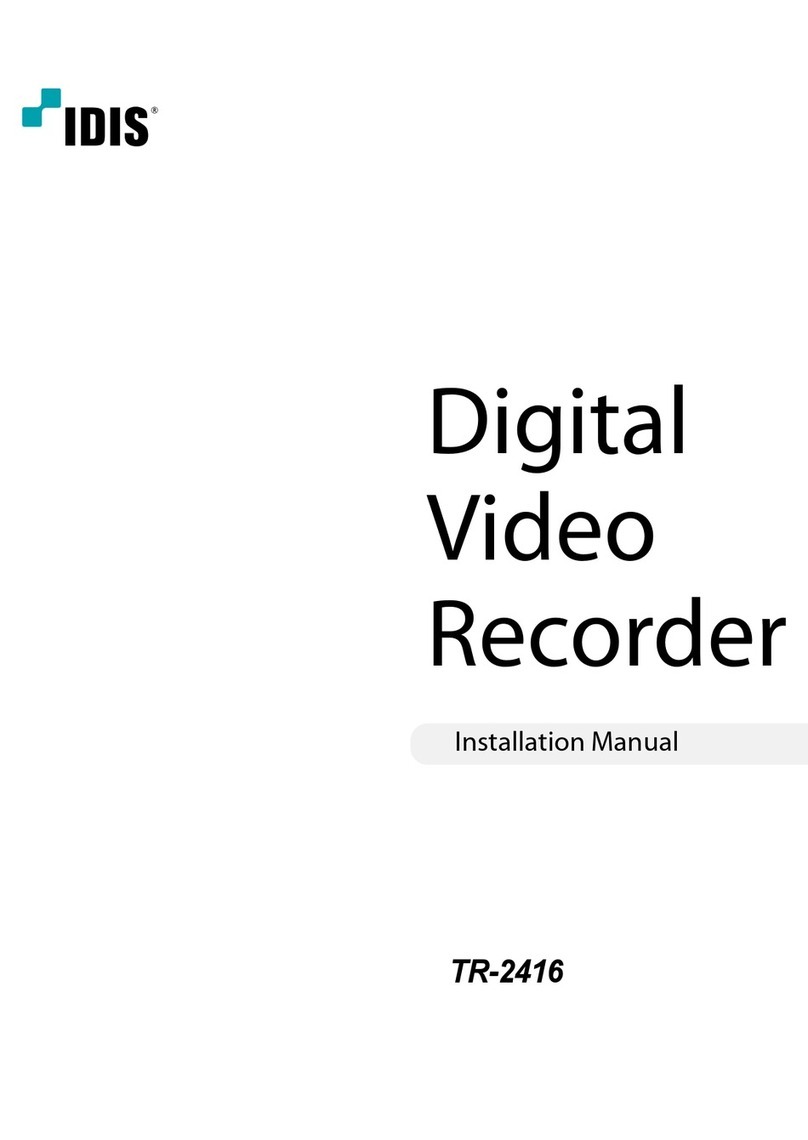 Idis TR-2416 installation manual