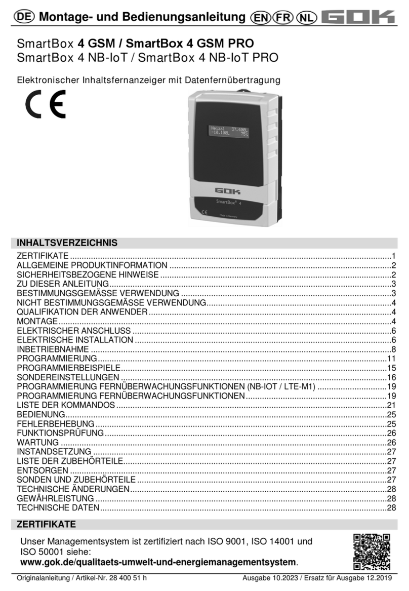 GOK SmartBox 4 GSM User instructions