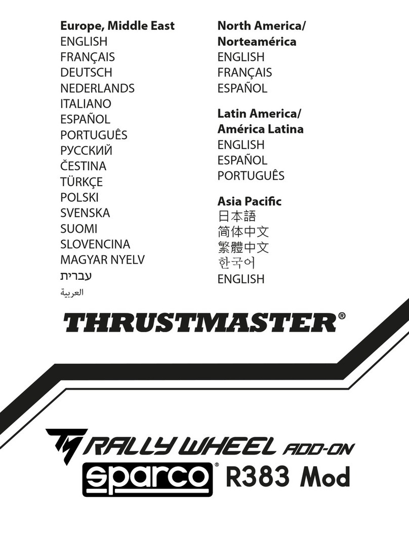 Thrustmaster TM Rally Wheel Add-on Sparco R383 Mod manual