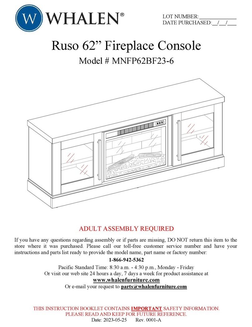 Whalen Ruso MNFP62BF23-6 User manual