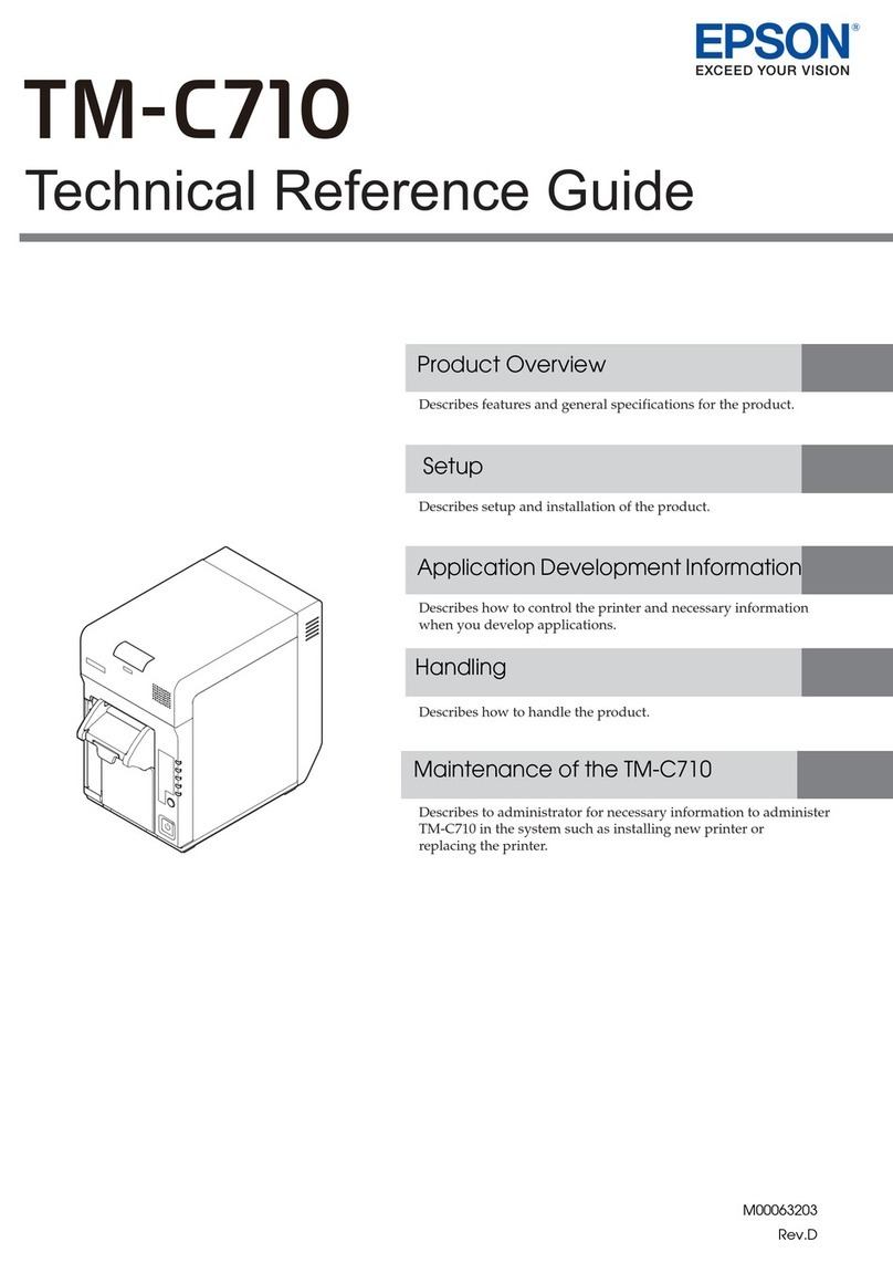 Epson TM-C710 Technical reference guide