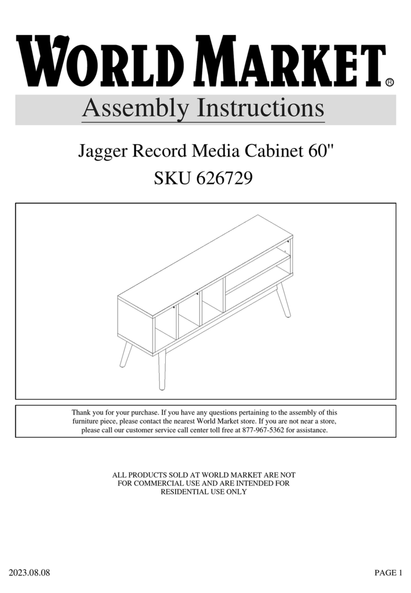 World Market Jagger 626729 Assembly instructions