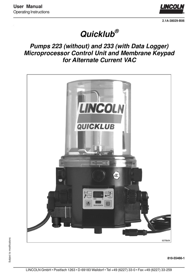 Lincoln Quicklub 223 User manual