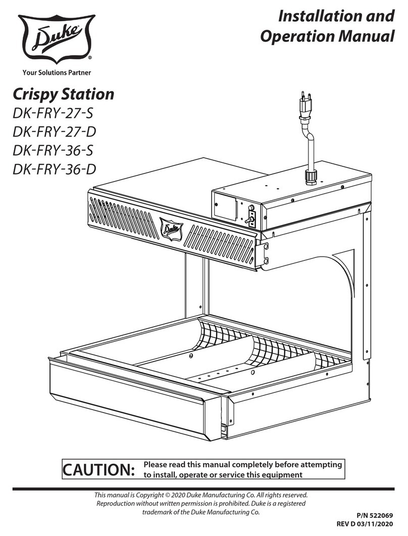 Duke DK-FRY-27-S User manual