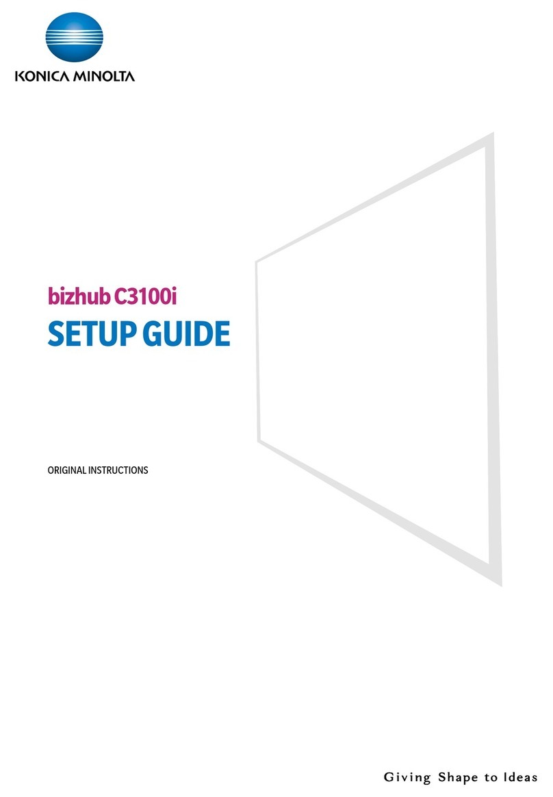 Konica Minolta bizhub C3100i User manual