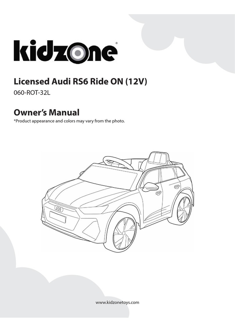 Kidzone Licensed Audi RS6 Ride ON owner's manual