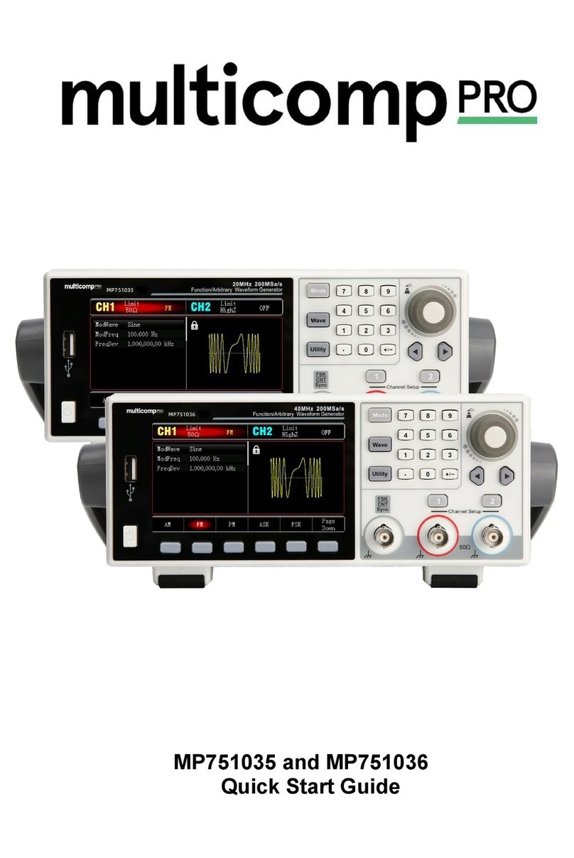 multicomp pro MP751035 quick start guide