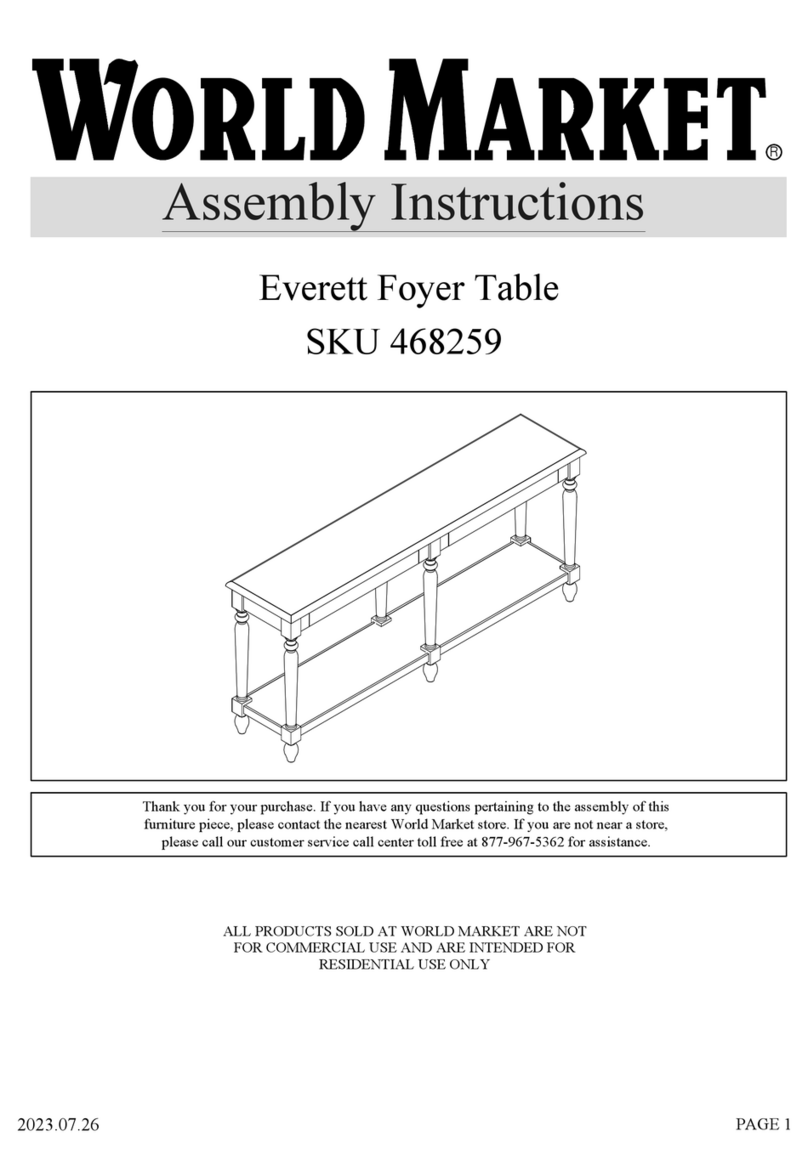 World Market 468259 Assembly instructions