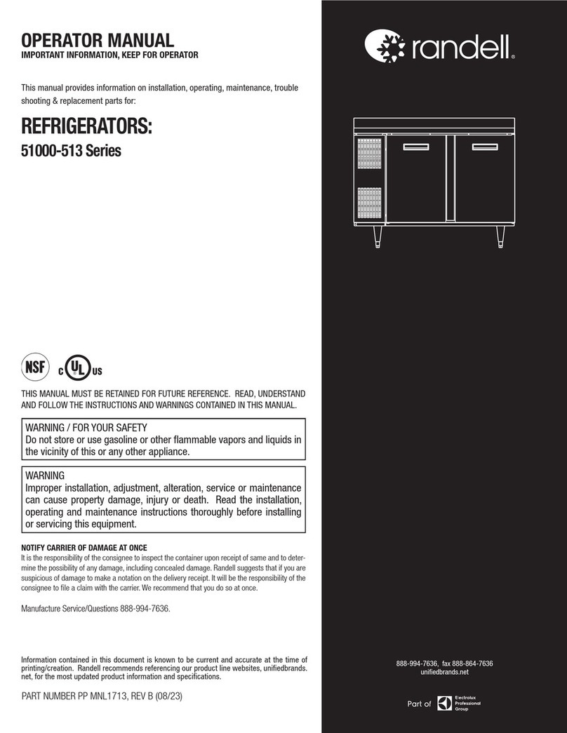 Randell 51000-513 Series Operator's manual