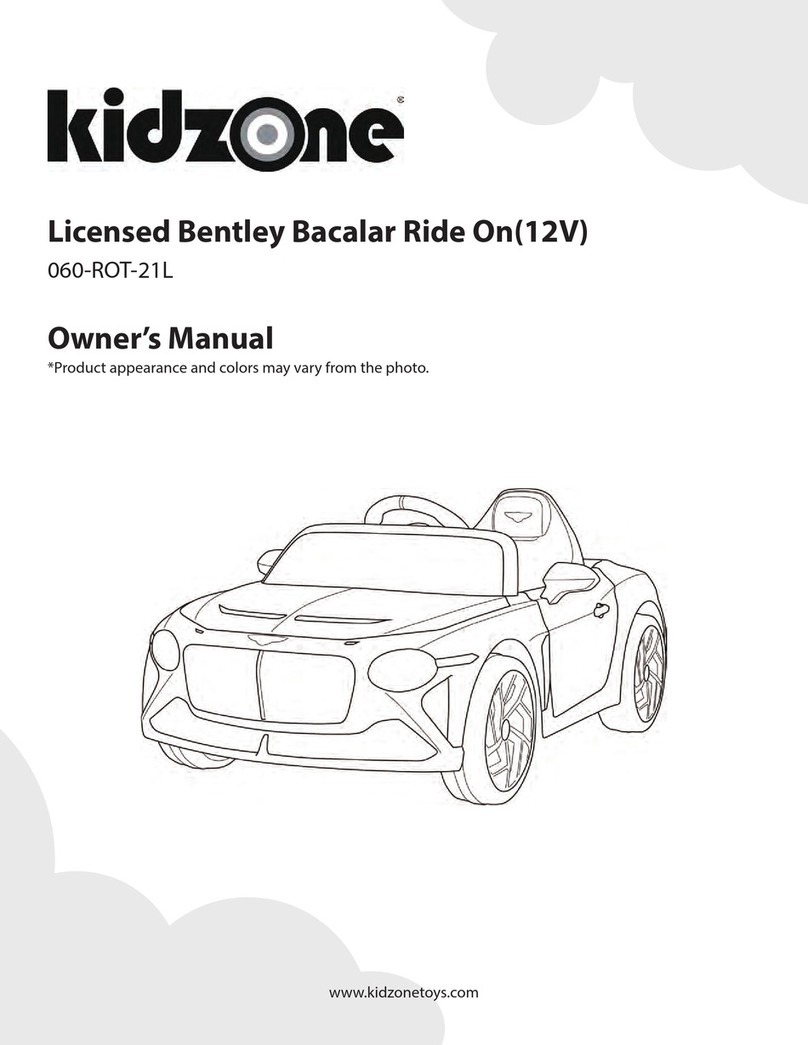 Kidzone Licensed Bentley Bacalar Ride On User manual Kidzone Licensed Bentley Bacalar Ride On User manual