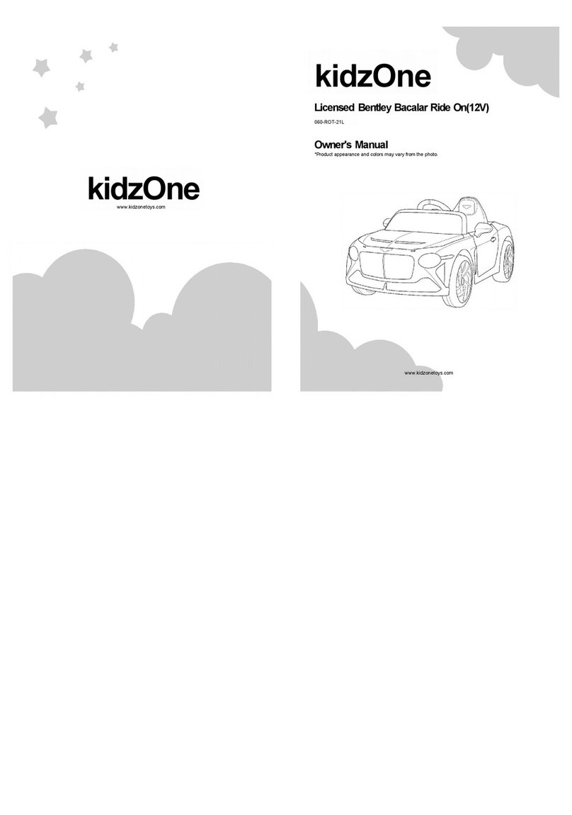 Kidzone Licensed Bentley Bacalar Ride On User manual Kidzone Licensed Bentley Bacalar Ride On User manual