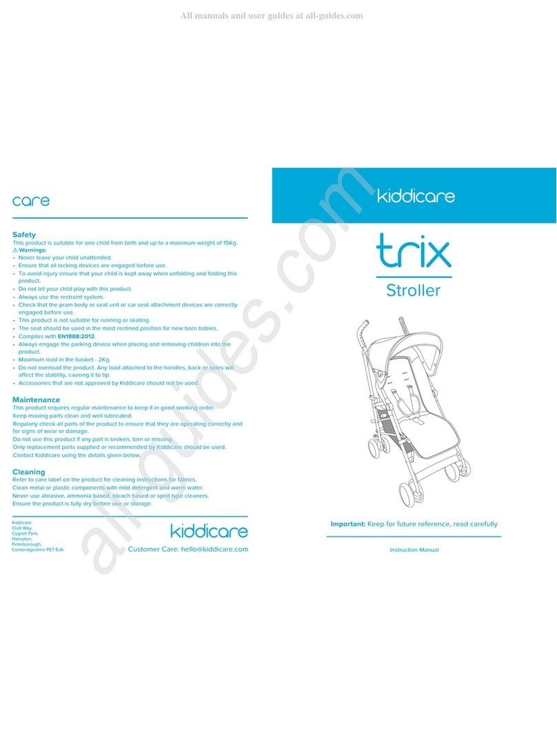 Kiddicare Trix User manual
